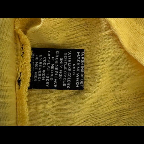 ▪️NWT INTRO Yellow Shirt with Embroidered Accent - Picture 10 of 10